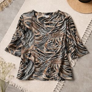 Abstract Patterned Women's Top
